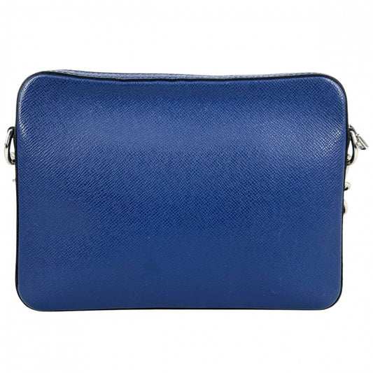 LOUIS VUITTON ルイヴィトン ショルダーバッグ タイガラマ トリオ・メッセンジャー ブルー かばん 鞄 M30848 コバルト シルバー金具 メンズ【中古品】
