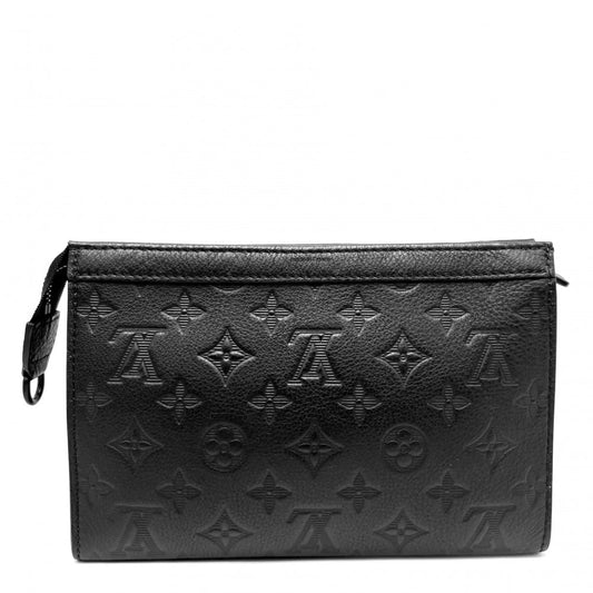 LOUIS VUITTON ルイヴィトン ショルダーバッグ モノグラムシャドウ ガストン・ウェアラブル ウォレット クラッチバッグ 2WAY M81115 ブラック 黒 ブラック金具 メンズ【中古品】