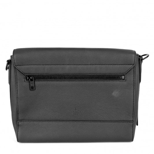 【開店SALE】 LOUIS VUITTON ルイヴィトン ショルダーバッグ LVアエログラム テイクオフ メッセンジャー M57080 レザー ブラック 黒 ブラック金具 メンズ【中古品】