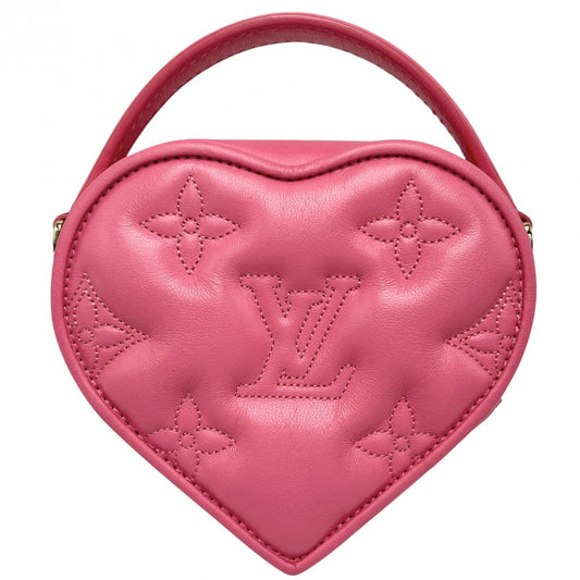 LOUIS VUITTON ルイヴィトン 2WAY モノグラム ポップマイハートポーチ ショルダーバッグ ミニバッグ バブルグラム ポーチ M81893 レザー ピンク ゴールド金具 レディース【中古品】