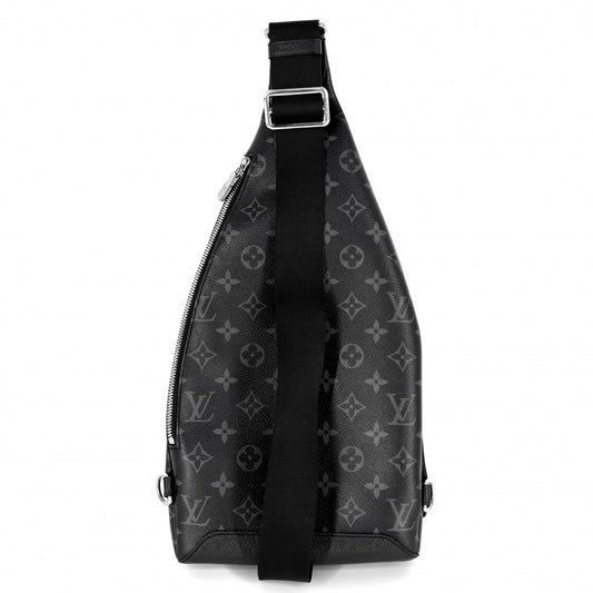 【開店SALE】 LOUIS VUITTON ルイヴィトン ボディバッグ デュオスリングバッグ クロスボディバッグ M30936 モノグラムエクリプス タイガラマ ブラック 黒 シルバー金具 メンズ【中古品】