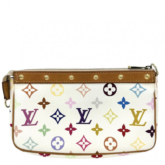 LOUIS VUITTON ルイヴィトン ショルダーバッグ ポシェットアクセソワール M92649 モノグラムマルチカラー ホワイト 白 マルチカラー レディース【中古品】