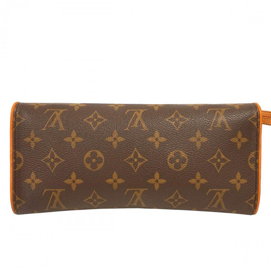 LOUIS VUITTON ルイヴィトン ショルダーバッグ モノグラム ポシェット・ツインGM ポシェット M51852 モノグラムキャンバス ヌメ革 ブラウン 茶 ゴールド金具 レディース【中古品】