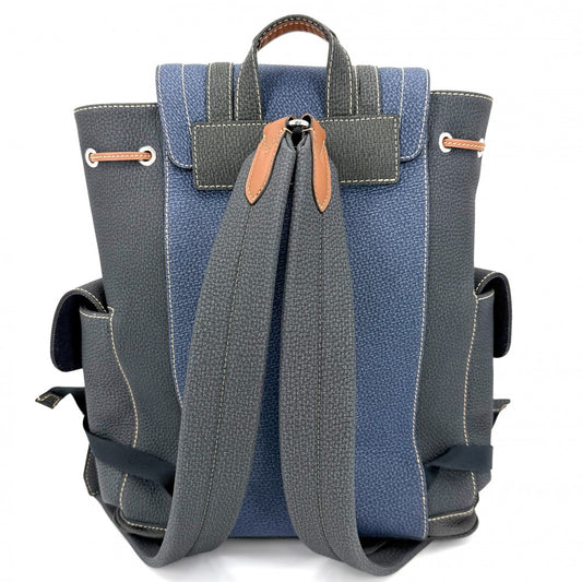 LOUIS VUITTON ルイヴィトン リュック LV フォール・コレクション クリストファーPM バッグパック M21373 トリヨンレザー グレー ブルー 青 シルバー金具 メンズ【中古品】