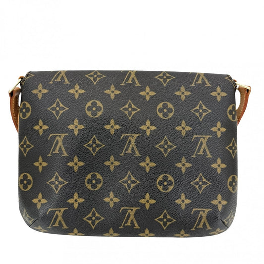 LOUIS VUITTON ルイヴィトン ショルダーバッグ ミュゼットタンゴ ロングショルダー ブラウン M51388 モノグラムキャンバス ゴールド金具 レディース【中古品】