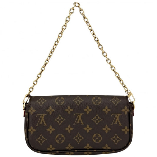 【開店SALE】 LOUIS VUITTON ルイヴィトン 2WAY モノグラム ウォレットオンチェーンアイビー ハンドバッグ ショルダーバッグ M81911 ブラウン 茶 ゴールド金具 レディース【中古品】