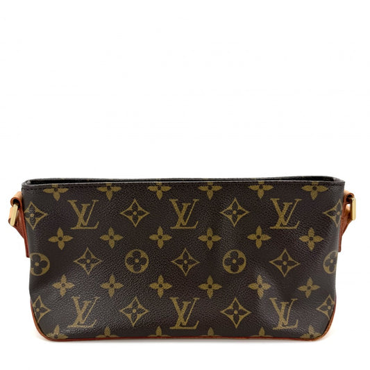 【開店SALE】 LOUIS VUITTON ルイヴィトン ショルダーバッグ トロター M51240 モノグラムキャンバス ブラウン 茶 ゴールド金具 レディース【中古品】