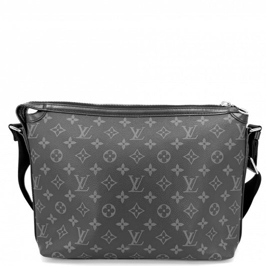 LOUIS VUITTON ルイヴィトン ショルダーバッグ モノグラムエクリプス オデッセイメッセンジャーPM M44223 ブラック 黒 シルバー金具 メンズ【中古品】