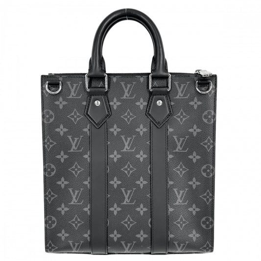【開店SALE】 LOUIS VUITTON ルイヴィトン 2WAY モノグラムエクリプス サックプラクロス ハンドバッグ ショルダーバッグ ブラック 黒 かばん 鞄 M46098 ノワール シルバー金具 メンズ【中古品】