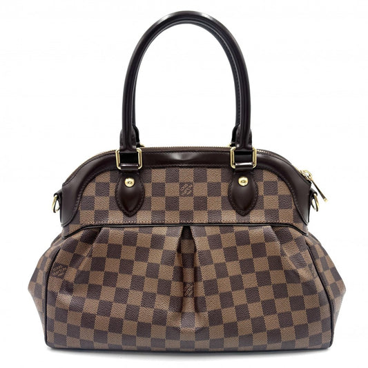 LOUIS VUITTON ルイヴィトン 2WAY ダミエ トレヴィPM ハンドバッグ ショルダーバッグ 鞄 かばん N51997 ブラウン 茶 ゴールド金具 レディース【中古品】