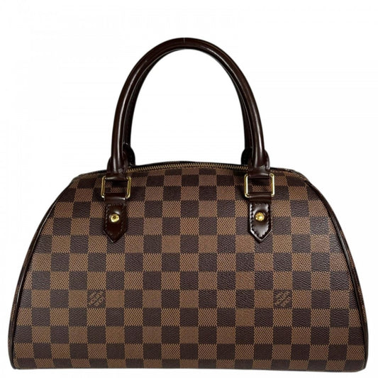 LOUIS VUITTON ルイヴィトン ハンドバッグ リベラMM N41434 ダミエキャンバス ブラウン 茶 ゴールド金具 レディース【中古品】