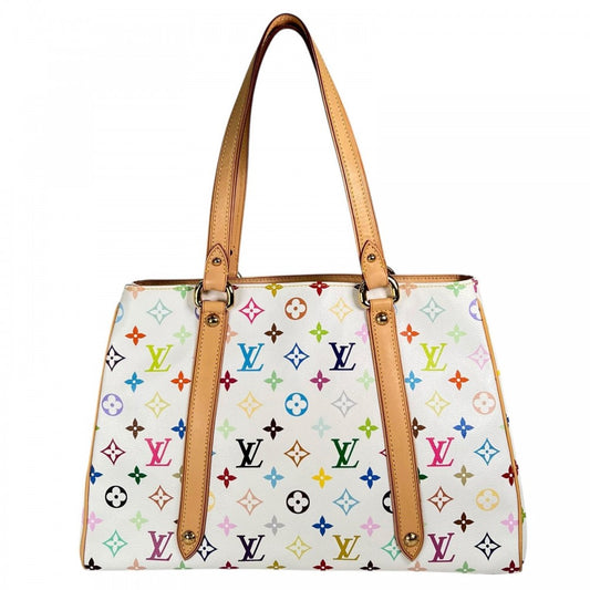 LOUIS VUITTON ルイヴィトン ハンドバッグ オーレリアMM M40094 モノグラムマルチカラー ホワイト 白 ゴールド金具 レディース【中古品】