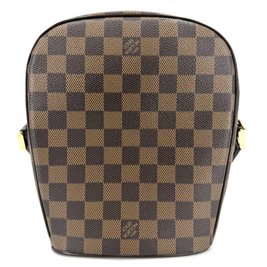 LOUIS VUITTON ルイヴィトン ショルダーバッグ イパネマPM N51294 ダミエキャンバス ブラウン 茶 ゴールド金具 レディース【中古品】