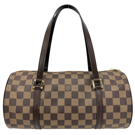 LOUIS VUITTON ルイヴィトン ハンドバッグ パピヨン30 ポーチ付き GM N51303 ダミエキャンバス ブラウン 茶 ゴールド金具 レディース【中古品】