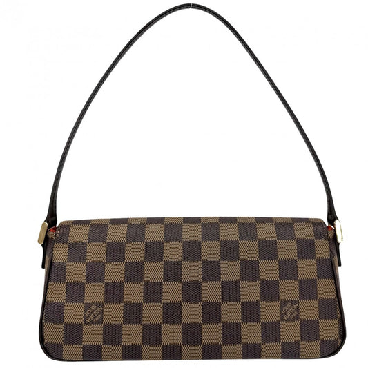 【開店SALE】 LOUIS VUITTON ルイヴィトン ハンドバッグ ダミエ レコレーター 小さめ N51299 ブラウン 茶 ゴールド金具 レディース【中古品】