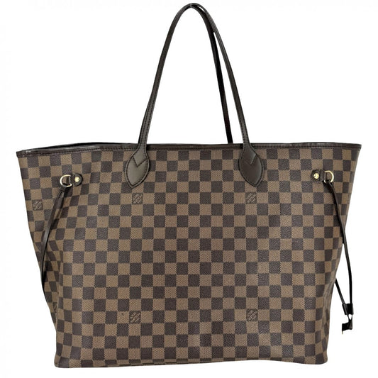 LOUIS VUITTON ルイヴィトン トートバッグ ネヴァーフルGM ハンドバッグ N51106 ダミエキャンバス ブラウン 茶 ゴールド金具 レディース【中古品】