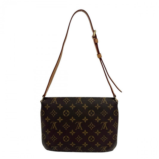 LOUIS VUITTON ルイヴィトン ショルダーバッグ ミュゼット・タンゴショート M51257 モノグラムキャンバス ブラウン 茶 ゴールド金具 レディース【中古品】