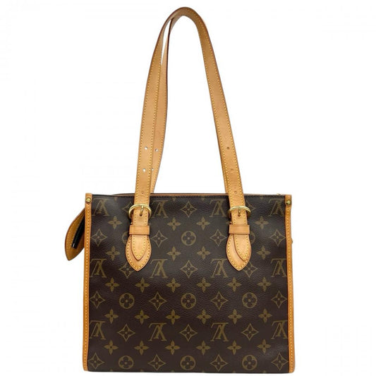 LOUIS VUITTON ルイヴィトン トートバッグ ポパンクール・オ モノグラム M40007 モノグラムキャンバス ブラウン 茶 ゴールド金具 レディース【中古品】