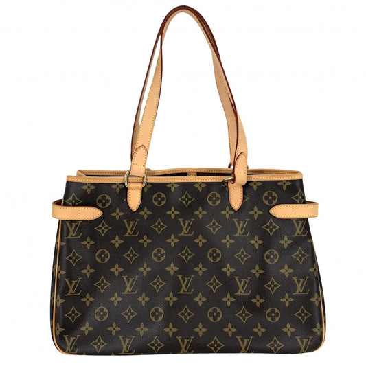 LOUIS VUITTON ルイヴィトン トートバッグ バティニョールオリゾンタル ハンドバッグ M51154 モノグラムキャンバス ブラウン 茶 ゴールド金具 レディース【中古品】