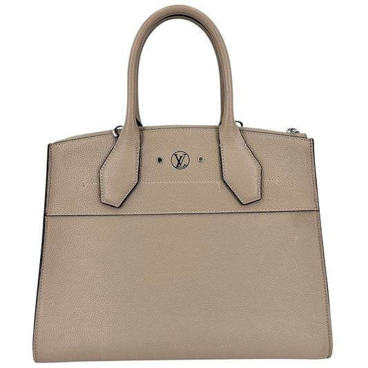LOUIS VUITTON ルイヴィトン 2WAY シティスティーマーMM ショルダーバッグ ハンドバッグ M53017 トリヨンレザー ガレ(ベージュ系) シルバー金具 レディース【中古品】
