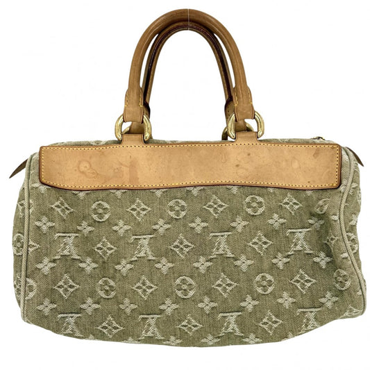 LOUIS VUITTON ルイヴィトン ハンドバッグ ネオスピーディ M95215 モノグラムデニム グリーン系 ゴールド金具 レディース【中古品】