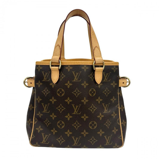 LOUIS VUITTON ルイヴィトン ハンドバッグ バティニョール M51156 モノグラムキャンバス ヌメ革 ブラウン 茶 ゴールド金具 レディース【中古品】