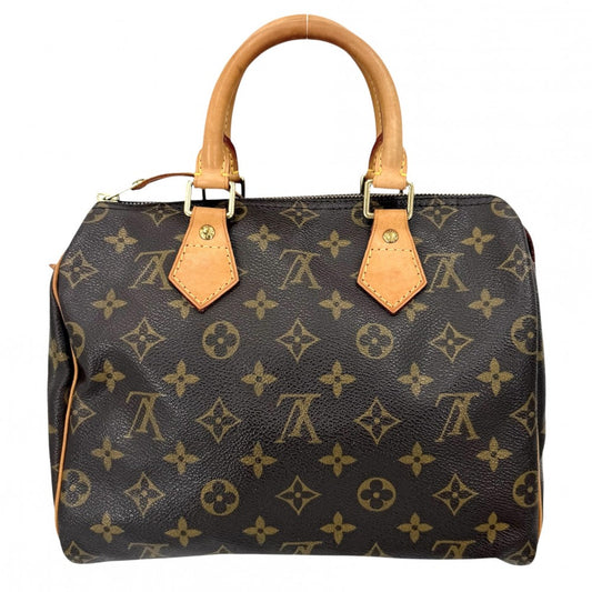【開店SALE】 LOUIS VUITTON ルイヴィトン ハンドバッグ モノグラム スピーディ25 ミニボストンバッグ Speedy25 M41109 ブラウン 茶 ゴールド金具 レディース【中古品】
