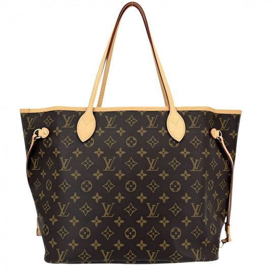【開店SALE】 LOUIS VUITTON ルイヴィトン トートバッグ モノグラム ネヴァーフルMM ハンドバッグ M40995 ブラウン 茶 ゴールド金具 レディース【中古品】