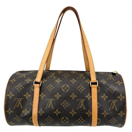【開店SALE】 LOUIS VUITTON ルイヴィトン ハンドバッグ パピヨン30 ポーチ付き M51385 モノグラムキャンバス ブラウン 茶 ゴールド金具 レディース【中古品】