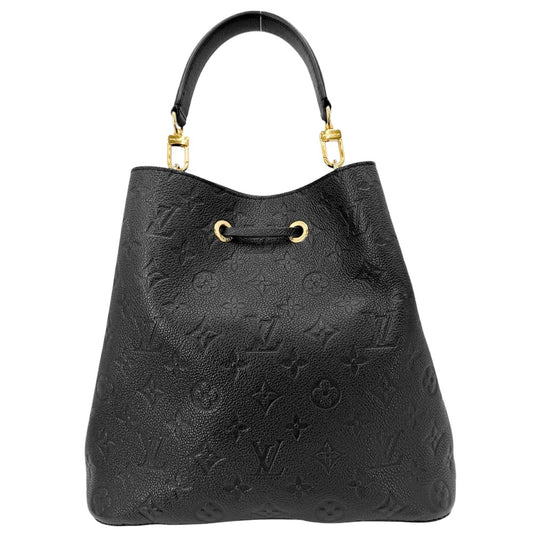 LOUIS VUITTON ルイヴィトン 2WAY モノグラムアンプラント ネオノエMM ショルダーバッグ ハンドバッグ M45256 ブラック 黒 ゴールド金具 レディース【中古品】
