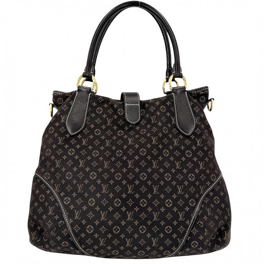 LOUIS VUITTON ルイヴィトン 2WAY エレジー トートバッグ ショルダーバッグ ハンドバッグ ブラウン M56696 モノグラムイディール フザン ゴールド金具 レディース【中古品】