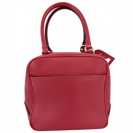 LOUIS VUITTON ルイヴィトン 2WAY スクエアバッグ ハンドバッグ ショルダーバッグ M55475 トリヨンレザー レッド 赤 シルバー金具 レディース【中古品】