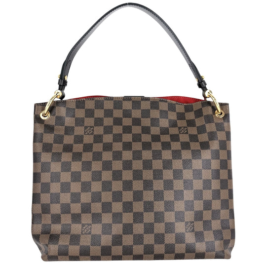 LOUIS VUITTON ルイヴィトン ハンドバッグ GLACEFUL PM ダミエエベヌ グレースフルPM ワンハンドル N44044 ブラウン 茶 ゴールド金具 レディース【中古品】