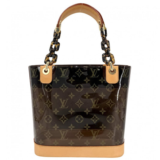 【開店SALE】 LOUIS VUITTON ルイヴィトン トートバッグ モノグラムビニール カバアンブルPM ハンドバッグ ポーチ付き M92502 ブラウン 茶 ゴールド金具 レディース【中古品】