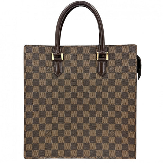 LOUIS VUITTON ルイヴィトン トートバッグ ヴェニスPM ハンドバッグ N51145 ダミエキャンバス ブラウン 茶 ゴールド金具 レディース【中古品】