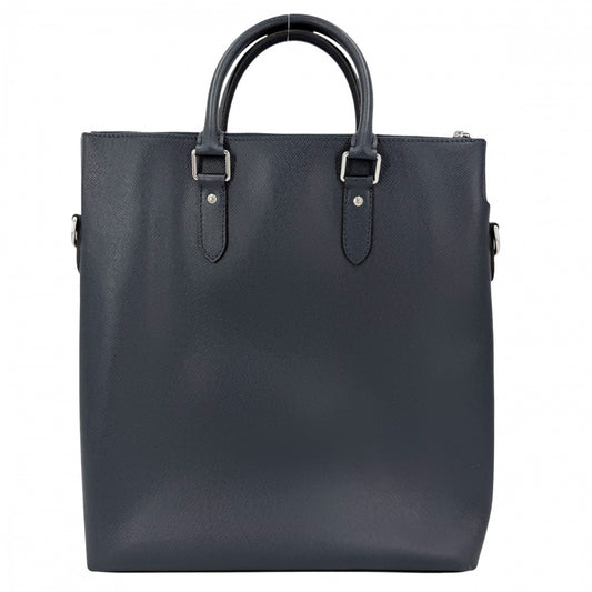 LOUIS VUITTON ルイヴィトン 2WAY タイガ アントン トート ハンドバッグ ショルダーバッグ ビジネスバッグ M33432 ネイビー 紺 シルバー金具 メンズ【中古品】