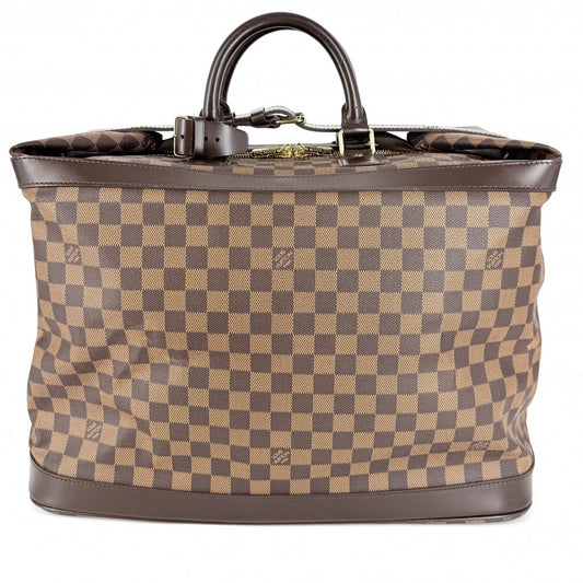 【開店SALE】 LOUIS VUITTON ルイヴィトン ハンドバッグ ダミエ グリモ ミニボストンバッグ N41160 ブラウン 茶 ゴールド金具 レディース【中古品】