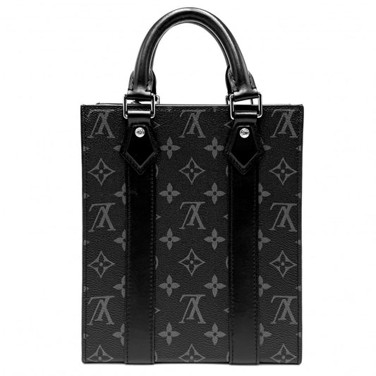 LOUIS VUITTON ルイヴィトン 2WAY モノグラムエクリプス サックプラMINI ハンドバッグ ショルダーバッグ ブラック 黒 かばん 鞄 M46453 ノワール シルバー金具 メンズ【中古品】