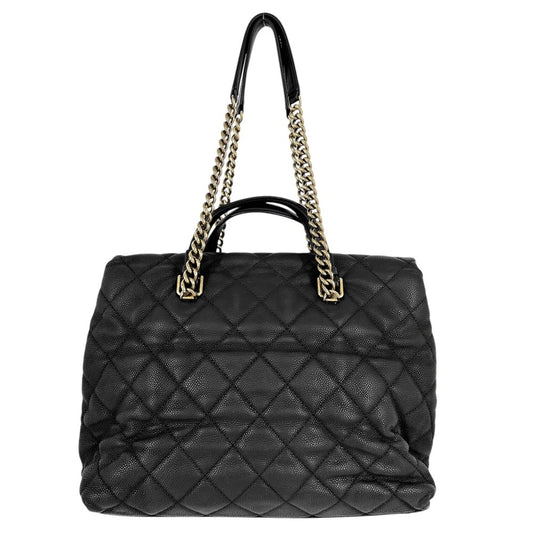 CHANEL シャネル 2WAY マトラッセ チェーン ショルダーバッグ ハンドバッグ ココマーク ココ 鞄 かばん キャビアスキン ブラック 黒 ゴールド金具 レディース【中古品】