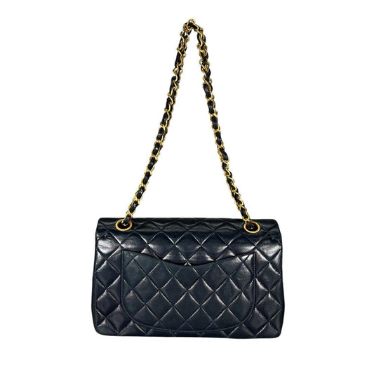 CHANEL シャネル ショルダーバッグ マトラッセ23 ダブルフラップ チェーンショルダー 1番台 ココマーク ラムスキン ネイビー 紺 ゴールド金具 レディース【中古品】