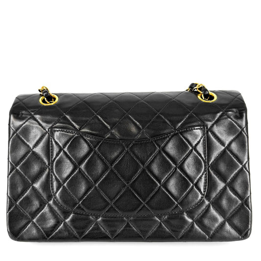 CHANEL シャネル ショルダーバッグ マトラッセ25 ダブルチェーン ココマーク ダブルフラップ ラムスキン ブラック 黒 ゴールド金具 レディース【中古品】