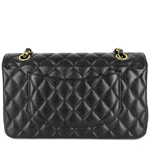 CHANEL シャネル ショルダーバッグ マトラッセ25 ダブルチェーン ココマーク ダブルフラップ キャビアスキン ブラック 黒 ゴールド金具 レディース【中古品】