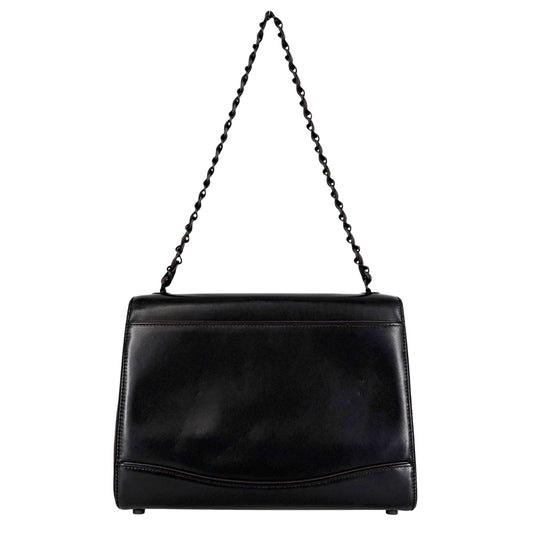 CHANEL シャネル ショルダーバッグ チェーンショルダーバッグ ココマーク ヴィンテージ レザー ブラック 黒 ボルドー ブラック金具 レディース【中古品】