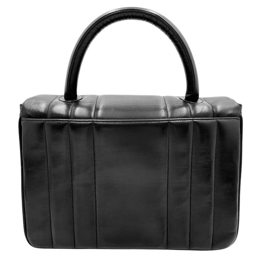 CHANEL シャネル ハンドバッグ マドモアゼル トップハンドル ココマーク ココ 鞄 かばん ラムスキン ブラック 黒 ゴールド金具 レディース【中古品】