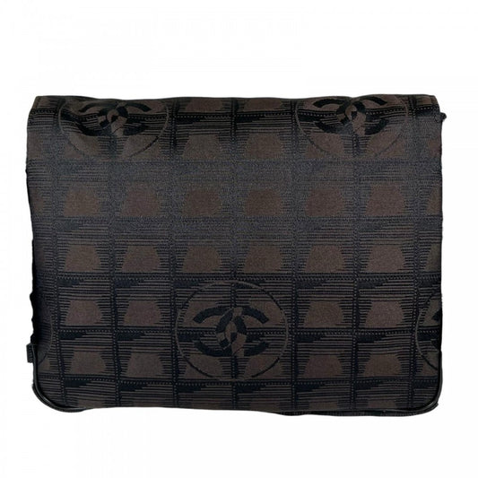 CHANEL シャネル ショルダーバッグ ニュートラベルライン 9番台 ナイロン ブラック 黒 シルバー金具 レディース【中古品】