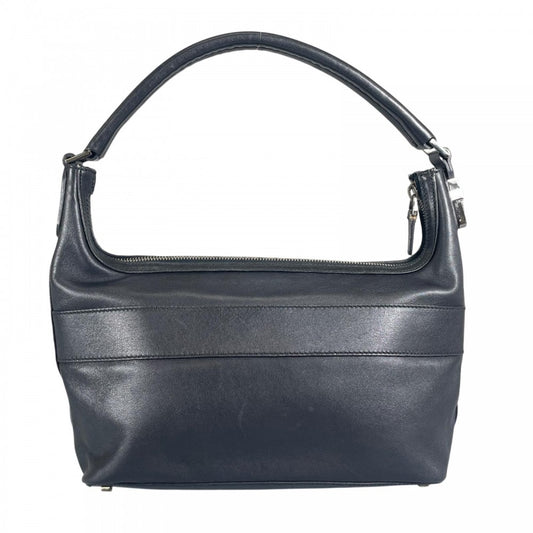 GUCCI グッチ ハンドバッグ 001 4302 レザー ブラック 黒 シルバー金具 レディース【中古品】