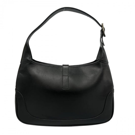 GUCCI グッチ ショルダーバッグ ジャッキー 001・3306 スムースレザー ブラック 黒 シルバー金具 レディース【中古品】