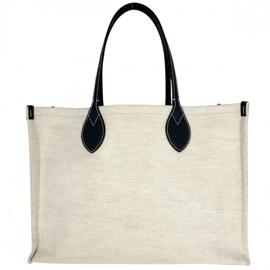 【開店SALE】 GUCCI グッチ トートバッグ ロゴ ハンドバッグ かばん 鞄 772176 GGスプリームキャンバス ベージュ ネイビー 紺 シルバー金具 レディース【中古品】