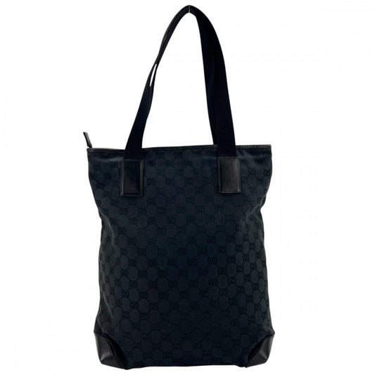 GUCCI グッチ トートバッグ ハンドバッグ GG 019・0481 ブラック 黒 シルバー金具 メンズ【中古品】