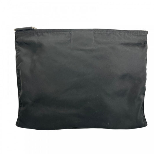 PRADA プラダ ショルダーバッグ ナイロン ブラック 黒 シルバー金具 レディース【中古品】